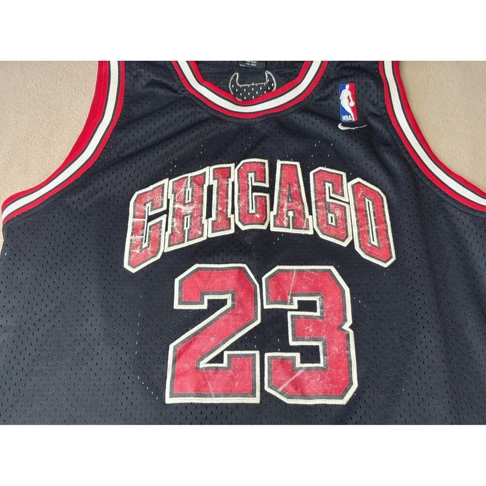 Nike NBA Chicago Bulls Michael Jordan #23 Jersey Black Size L